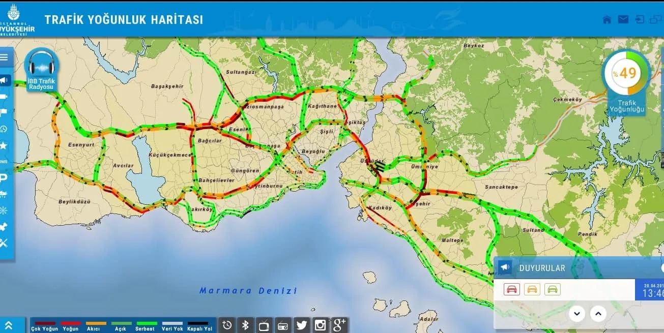 ibb yol durumu2
