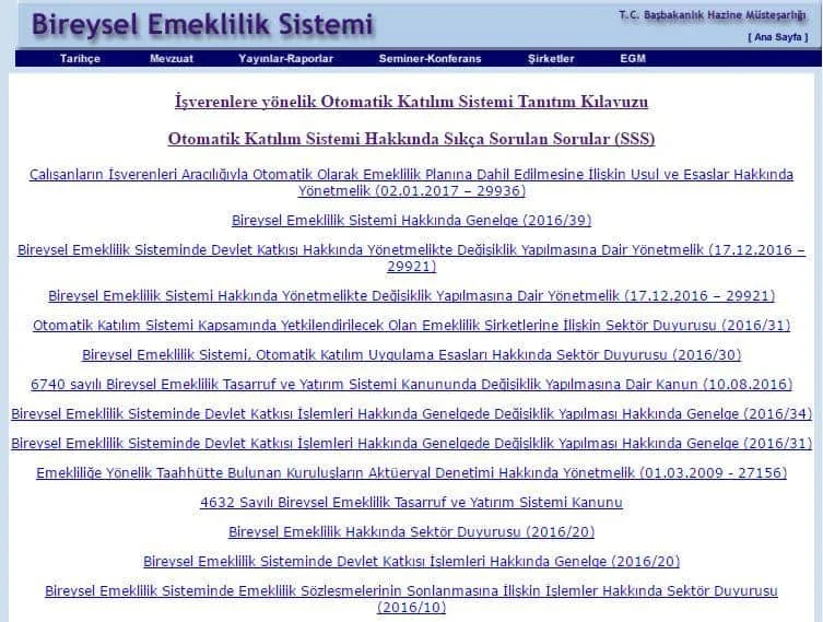 Bireysel Emeklilik Online İşlemler