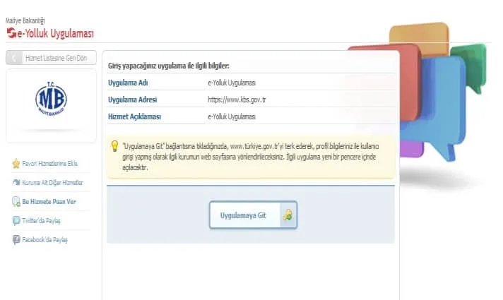 E- Devlet E- Yolluk 3