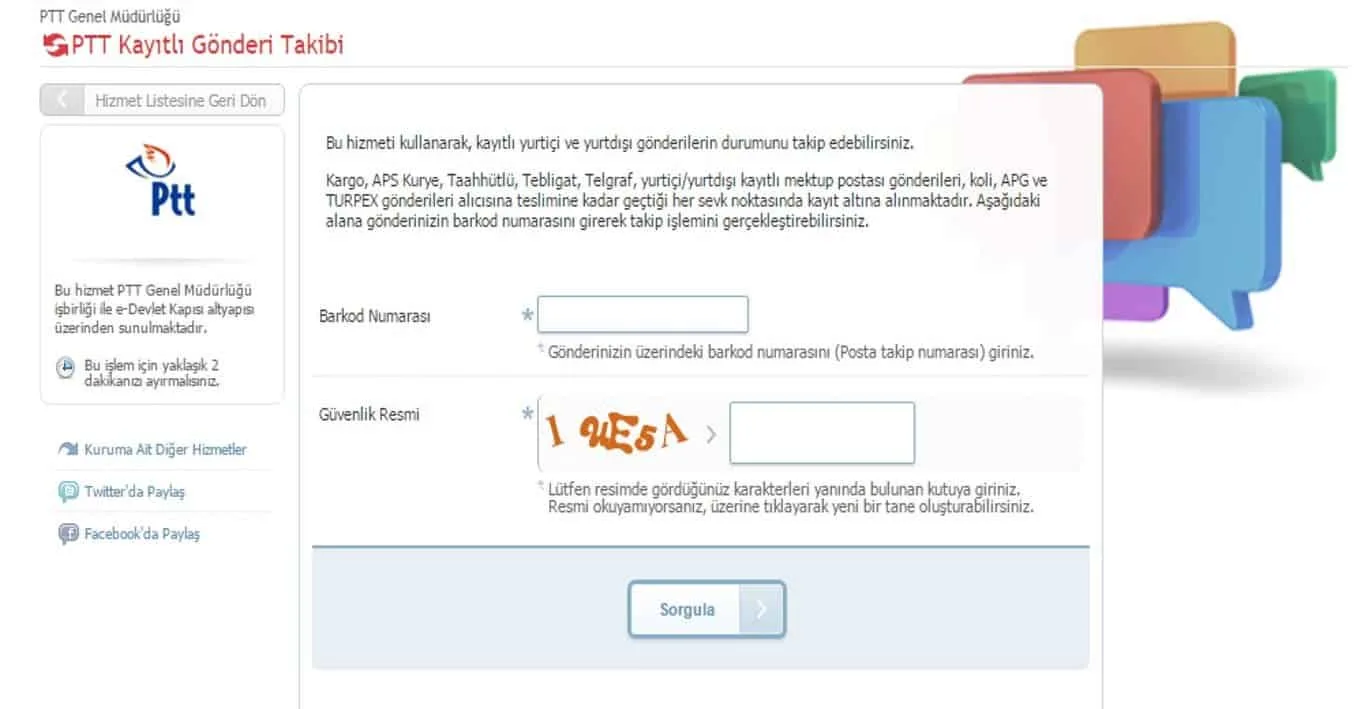 PTT Dosya Sorgulama 2