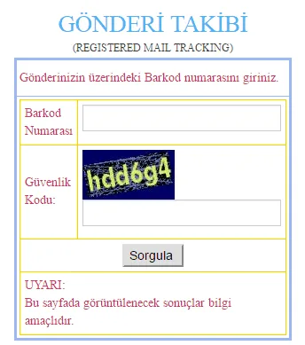 PTT Dosya Sorgulama 4