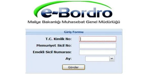 E-Bordro Sorgulama İşlemleri 2