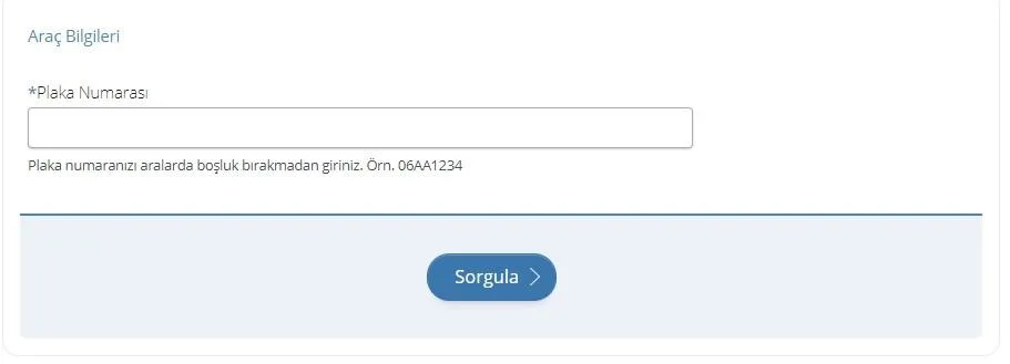 Plakadan Araç Hasar Kaydı Sorgulama 6