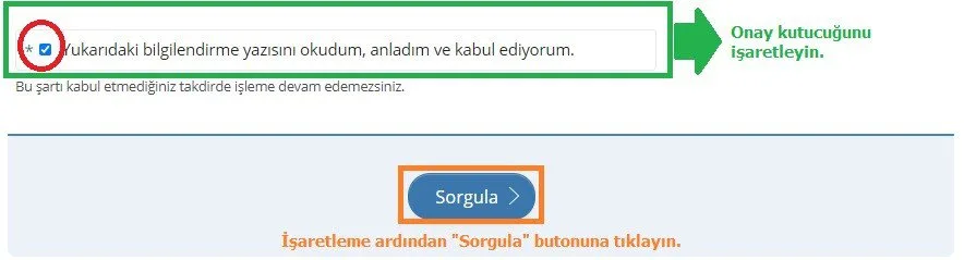 onay kutucuğu