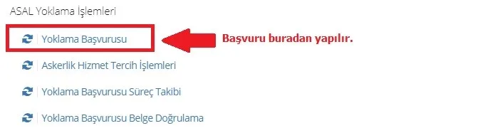 yoklama başvurusu