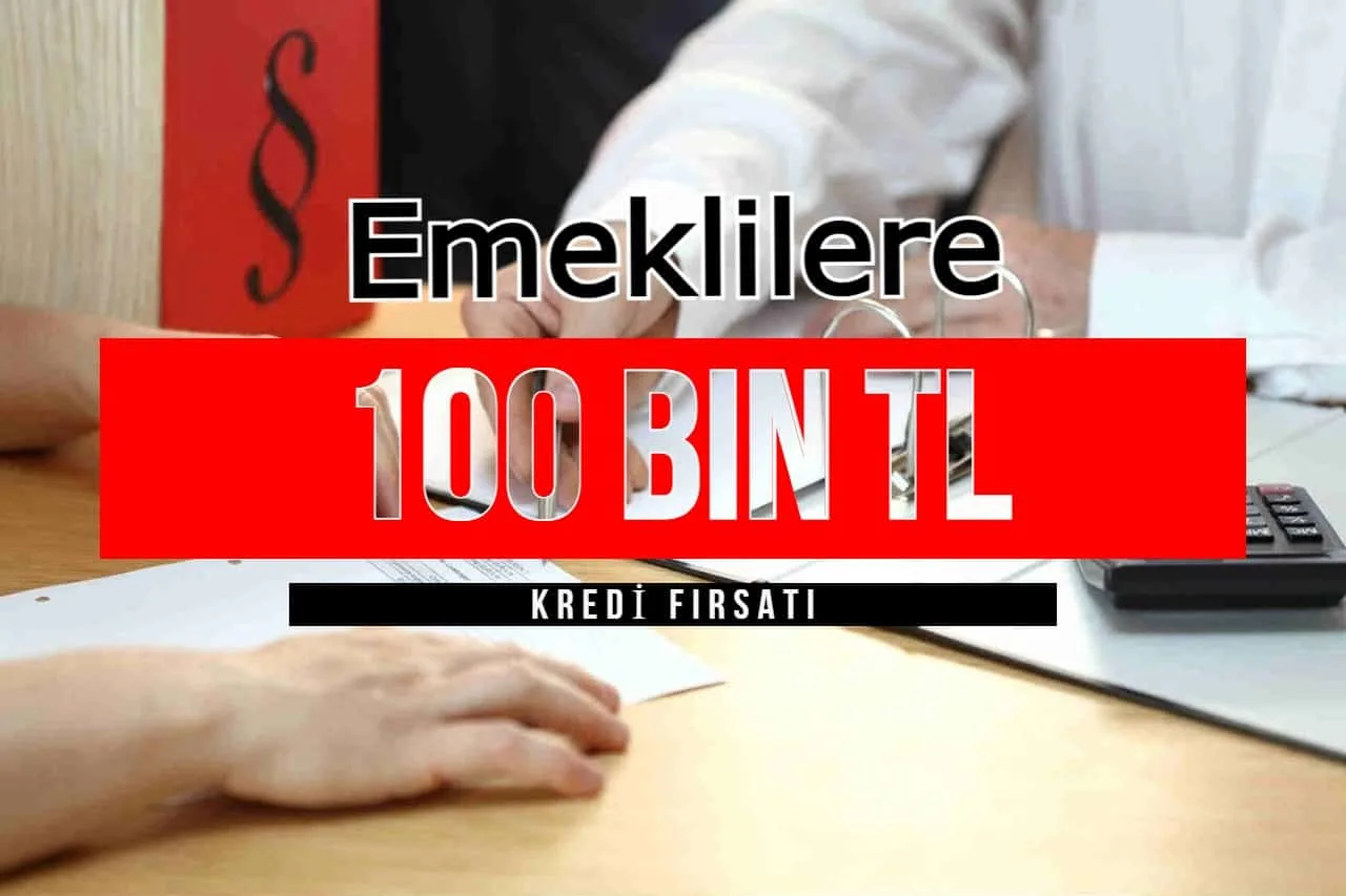 Emeklilere 3 Ay'da Bir Ödeme İle 100 Bin TL Kredi Fırsatı