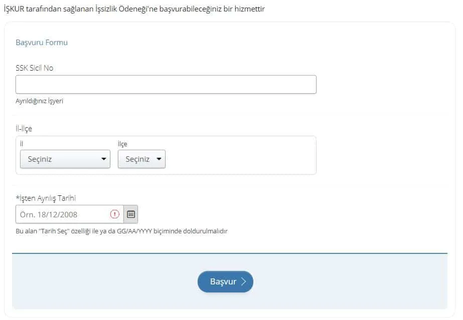 E-Devlet Üzerinden İŞKUR İşsizlik Maaşı Başvurusu 2