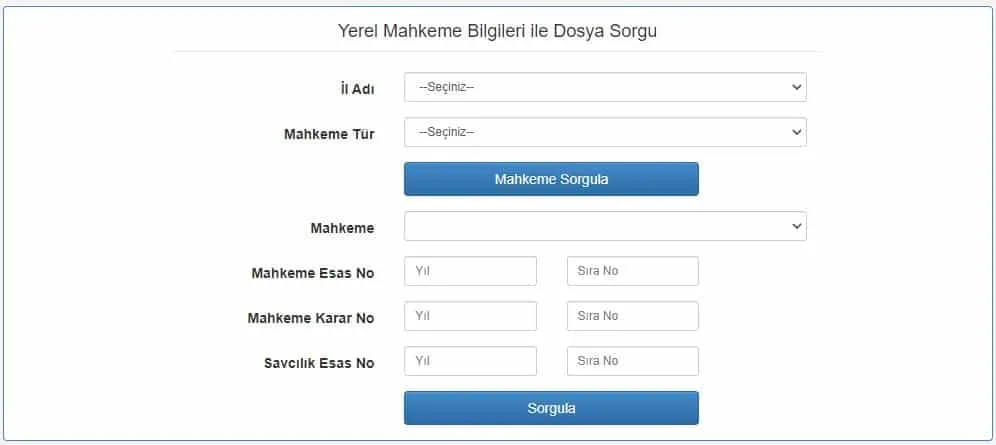 TC ile Dava Dosyası Sorgulama E-Devlet ve UYAP