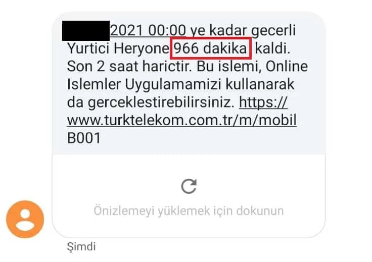 Online Türk Telekom Faturasız Hat Paketi Sorgula 5