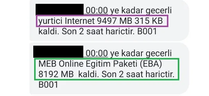 Online Türk Telekom Faturasız Hat Paketi Sorgula 7