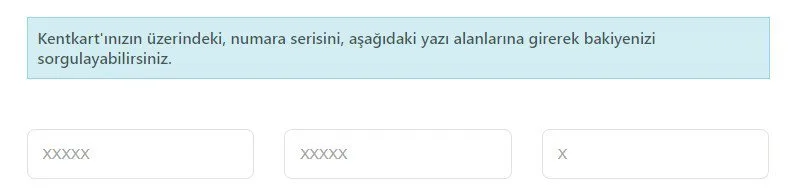 KentKart Bakiye Sorgulama ve Online TL Yükleme İşlemi 3