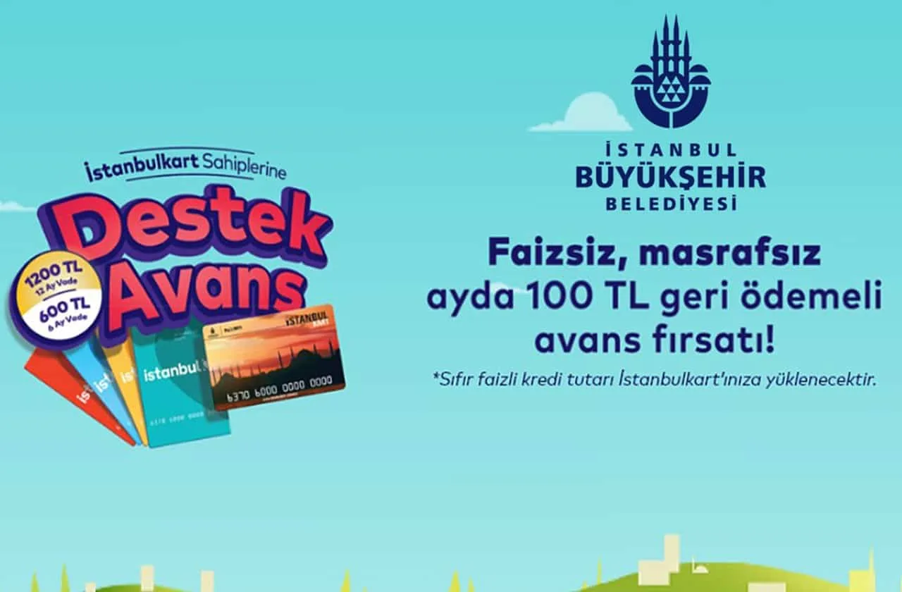 İstanbulKart Faizsiz Kredi (Destek Avans) Başvurusu
