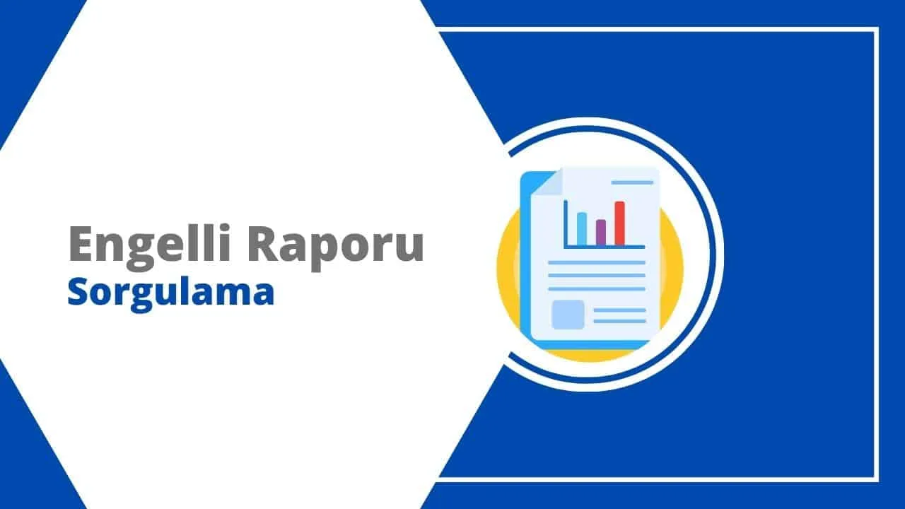 Engelli Raporu Sorgulama Ekranı 2025