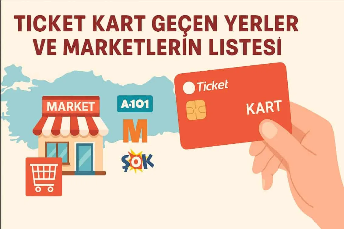 Ticket Kart Geçen Yerler ve Marketlerin Listesi 2025