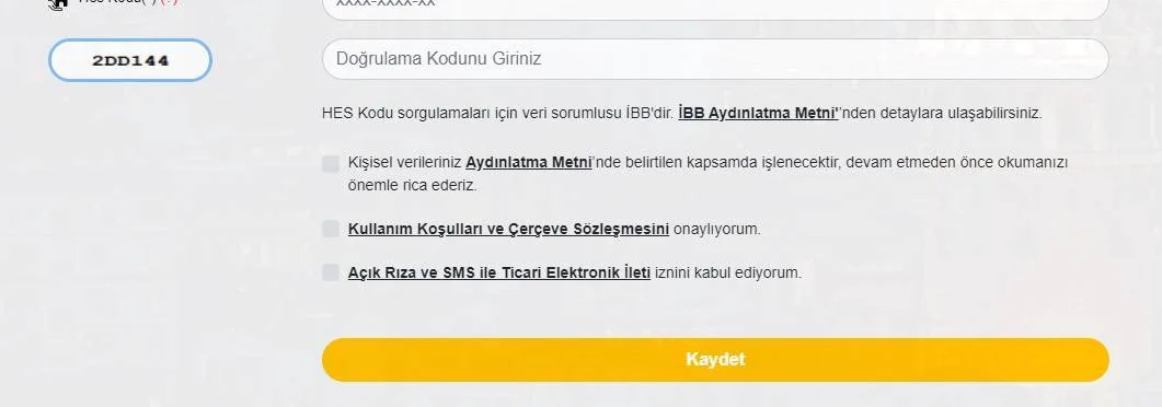 İstanbul Kart HES Kodu Eşleştirme, Tanımlama, Yükleme Ekranı 2022 12