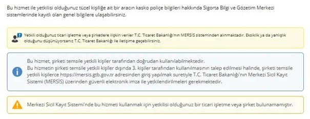 E-Devlet Araç Kasko ve Sigorta Sorgulama 4