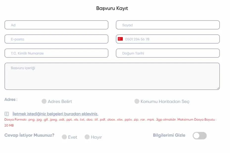 izmir belediyesi yardım başvuru ekranı