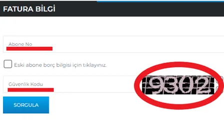İZSU İzmir Fatura Borç Sorgulama Ekranı 3