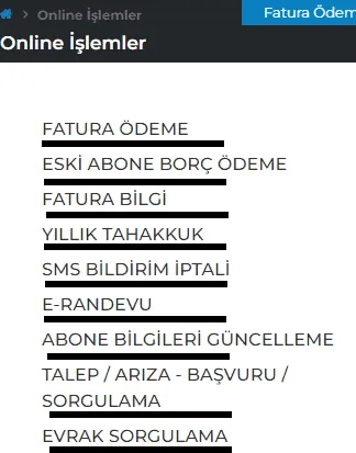 İZSU İzmir Fatura Borç Sorgulama Ekranı