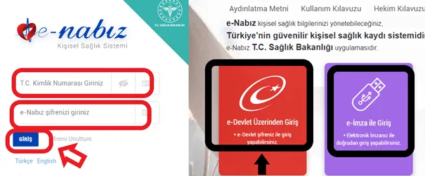 E-Nabız Covid ve PCR Test Sonucu Sorgulama 2