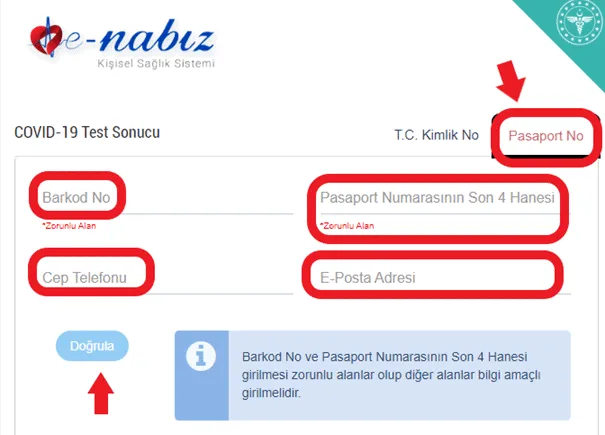 E-Nabız Covid ve PCR Test Sonucu Sorgulama 8