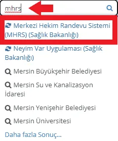 MHRS Randevu Alma ve Sorgulama Ekranı 11