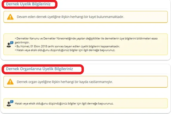 Dernek Üyeliği Sorgulama ve İptal Ettirme