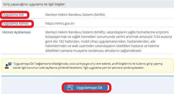 T.C No İle Hastane Randevu Alma Ekranı 9