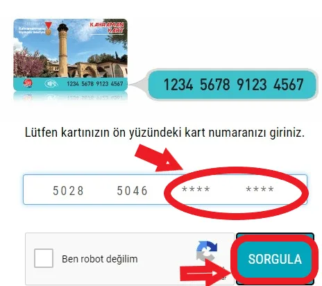 Kahramankart Bakiye Sorgulama ve Yükleme 2