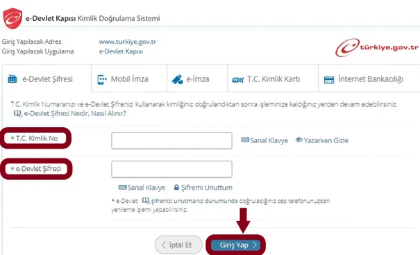 E-Devlet Banka Hesabı Tanımlama 2