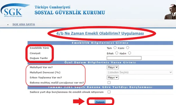 Emekli Maaşı Hesaplama Robotu Yeni Kanun 5