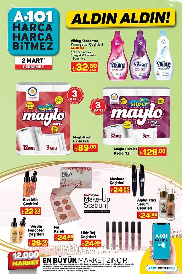 İndirim Günleri Başlıyor! 27 - 5 Mart A101, BİM ve ŞOK Aktüel Ürünler Kataloğu Yayınlandı 10