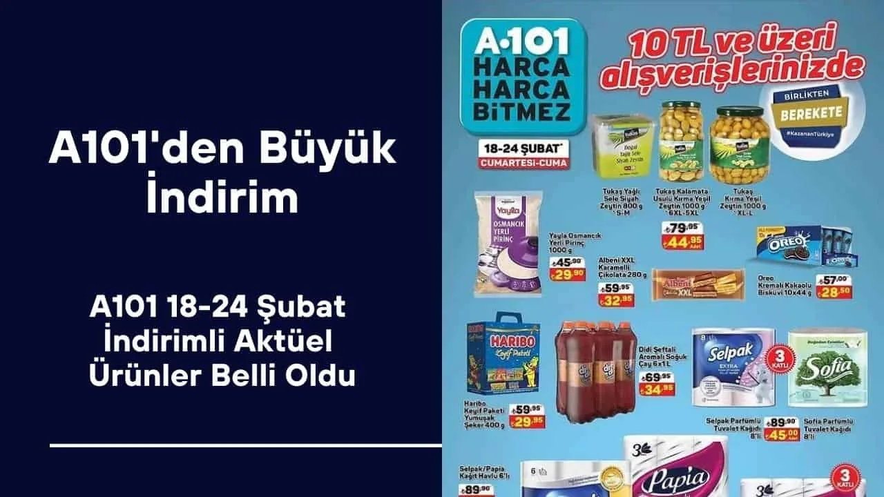 A101'den Büyük İndirim! Fiyatı 118 TL'den 59 TL'ye Düşüyor! A101 18-24 Şubat İndirimli Aktüel Ürünler Belli Oldu