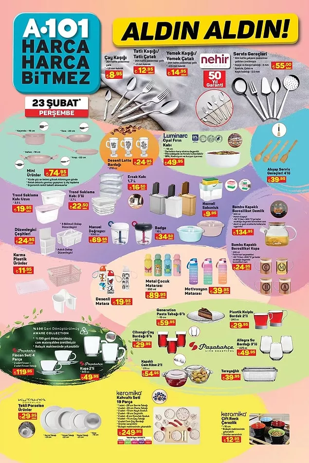 İndirim Günleri Başlıyor! 18-25 Şubat 101, BİM ve ŞOK Marketlerin Aktüel Ürün Listesi 7
