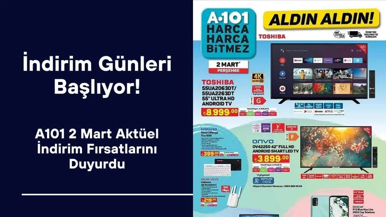 A101 2 Mart Aktüel İndirim Fırsatlarını Duyurdu! Aldın Aldın 2023 Kataloğu