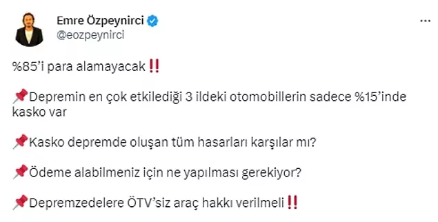 Trafik Sigortası ve Kasko Enkaz Altında Kalan Aracın Deprem Hasarını Karşılıyor mu?