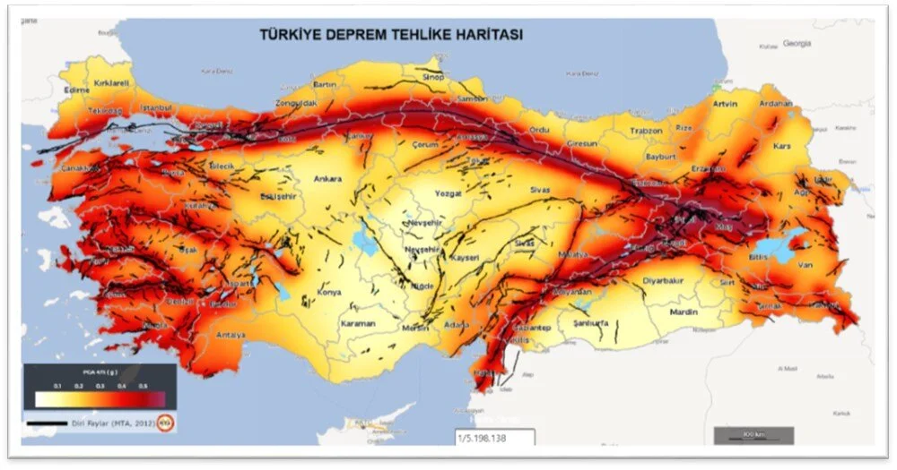 Türkiye Deprem Risk Haritası Belli Oldu! Doğu Anadolu Fay Hattı Nereden Geçiyor