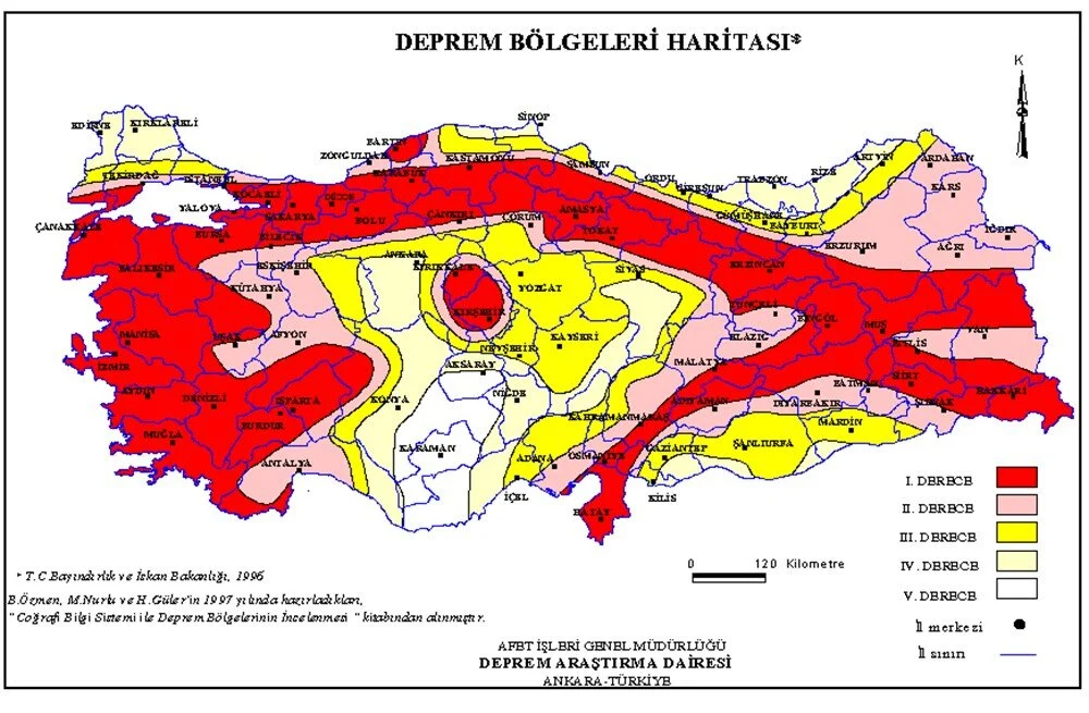 Türkiye Deprem Risk Haritası Belli Oldu! Doğu Anadolu Fay Hattı Nereden Geçiyor 4