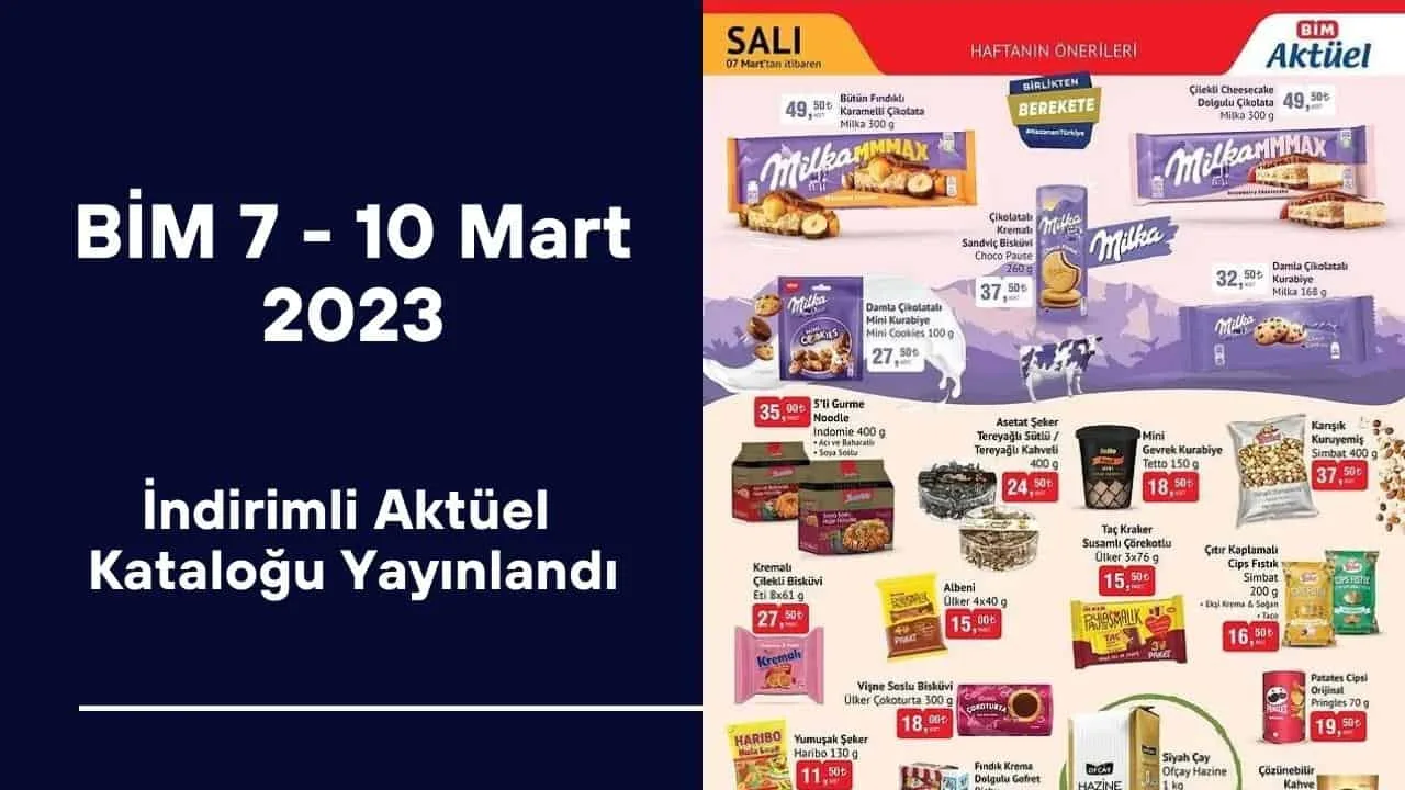 BİM 7 - 10 Mart 2023 İndirimli Aktüel Kataloğu Yayınlandı
