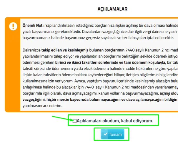 2023 Trafik Cezası Borç Yapılandırma Ekranı 9