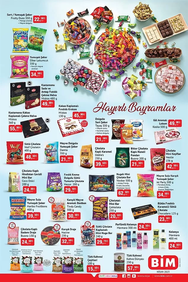 BİM'de Çikolata ve Şekerlere Bayram İndirimi! BİM Bayram Özel Kataloğu 2