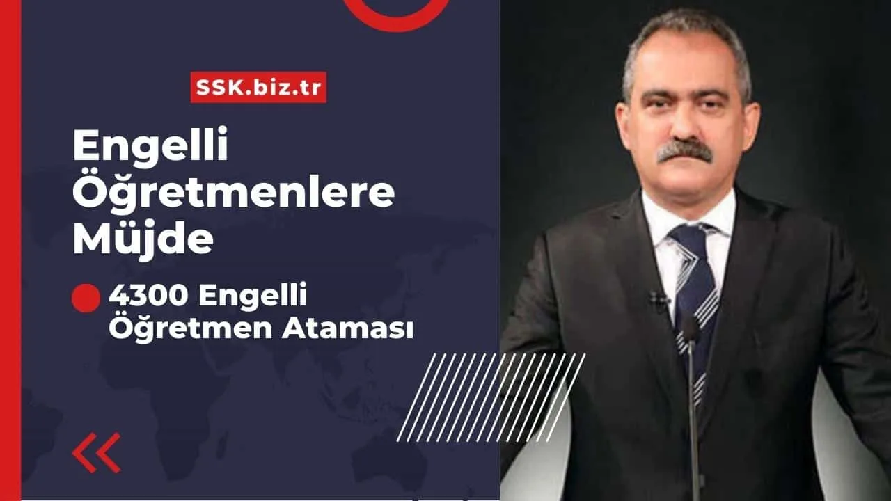 Bakan Özer'den Engelli Öğretmenlere Müjde! Tüm Öğretmenlerin Atamasını Yapacağız