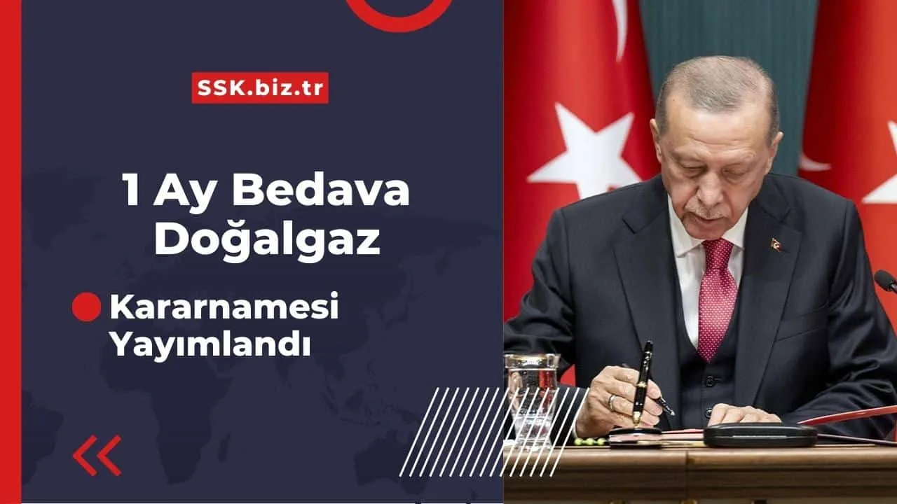 1 Ay Boyunca Bedava Doğalgaz Kullanımı İçin Kararname Yayımlandı!