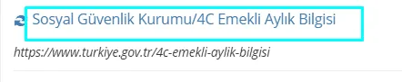 E-Devlet Emekli Maaşı Sorgulama İşlemi 7