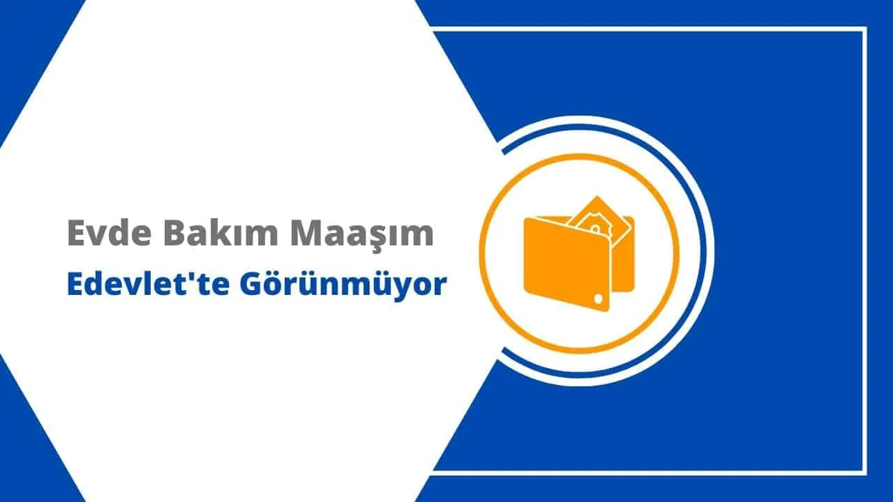 Evde Bakım Maaşı E-Devlet'te Görünmüyor, Ne Yapmalıyım?