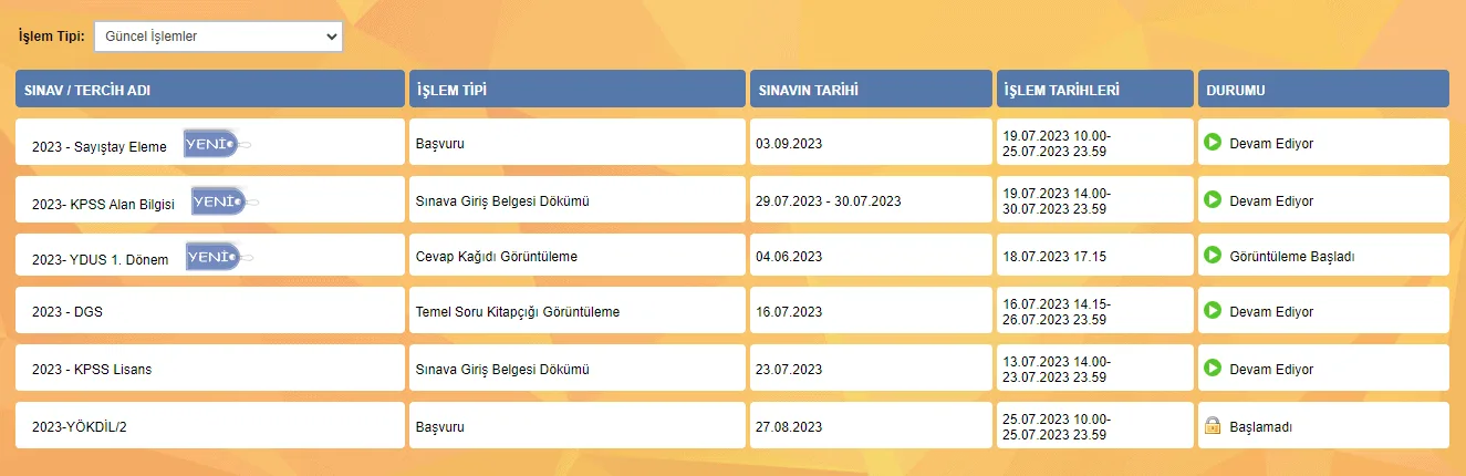 ÖSYM AİS Sistemine E-Devlet İle Giriş Yapma