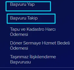 Tapu Başvuru Sorgulama Ekranı 3