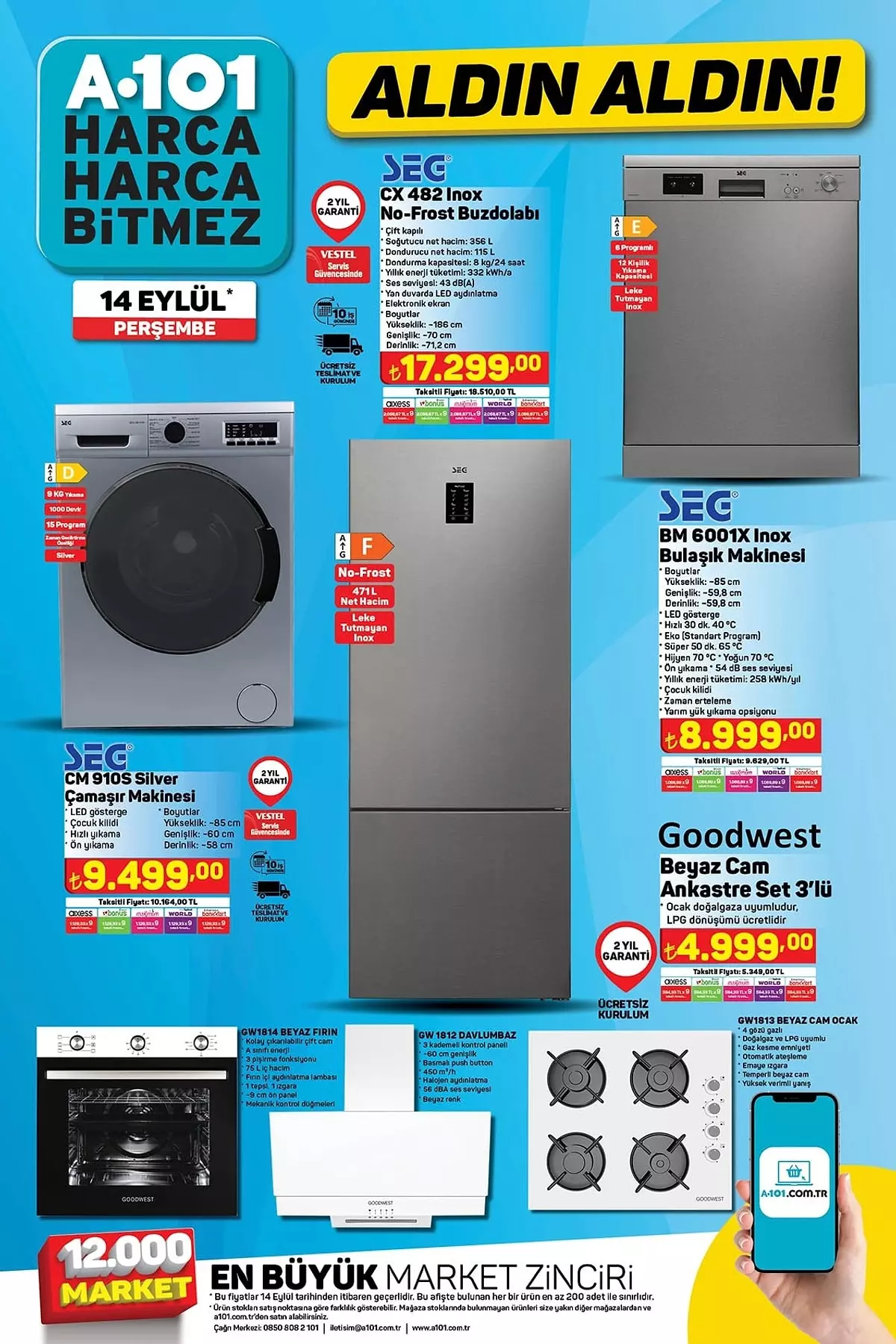 A101, BİM ve ŞOK İndirim Günleri Başlıyor! 8 - 15 Eylül Haftalı Ürün Listesinde Neler Var? 10