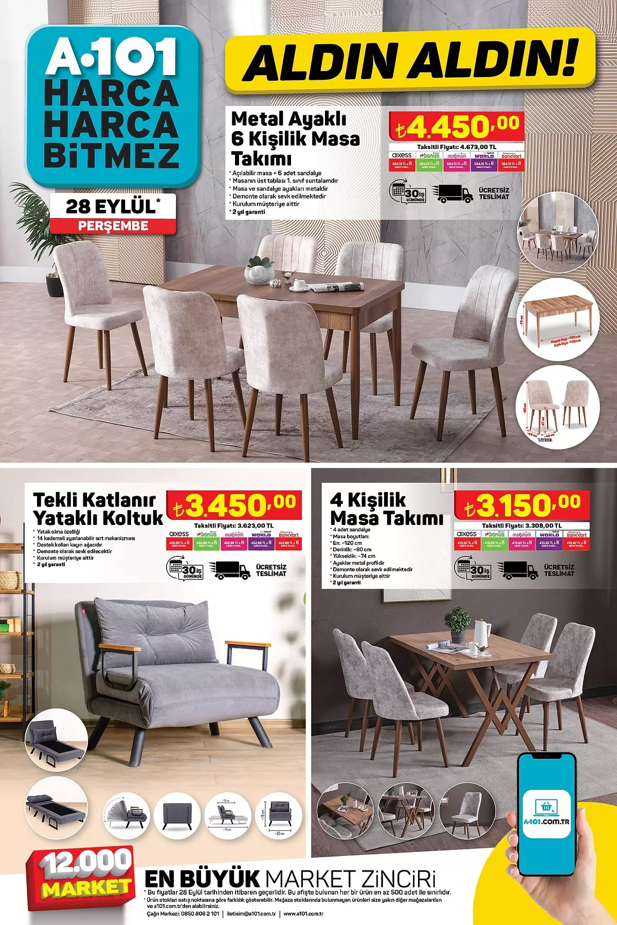 A101 Aldın Aldın Kataloğu! 28 Eylül 2023 Kataloğunda İndirimli Ürünler 8
