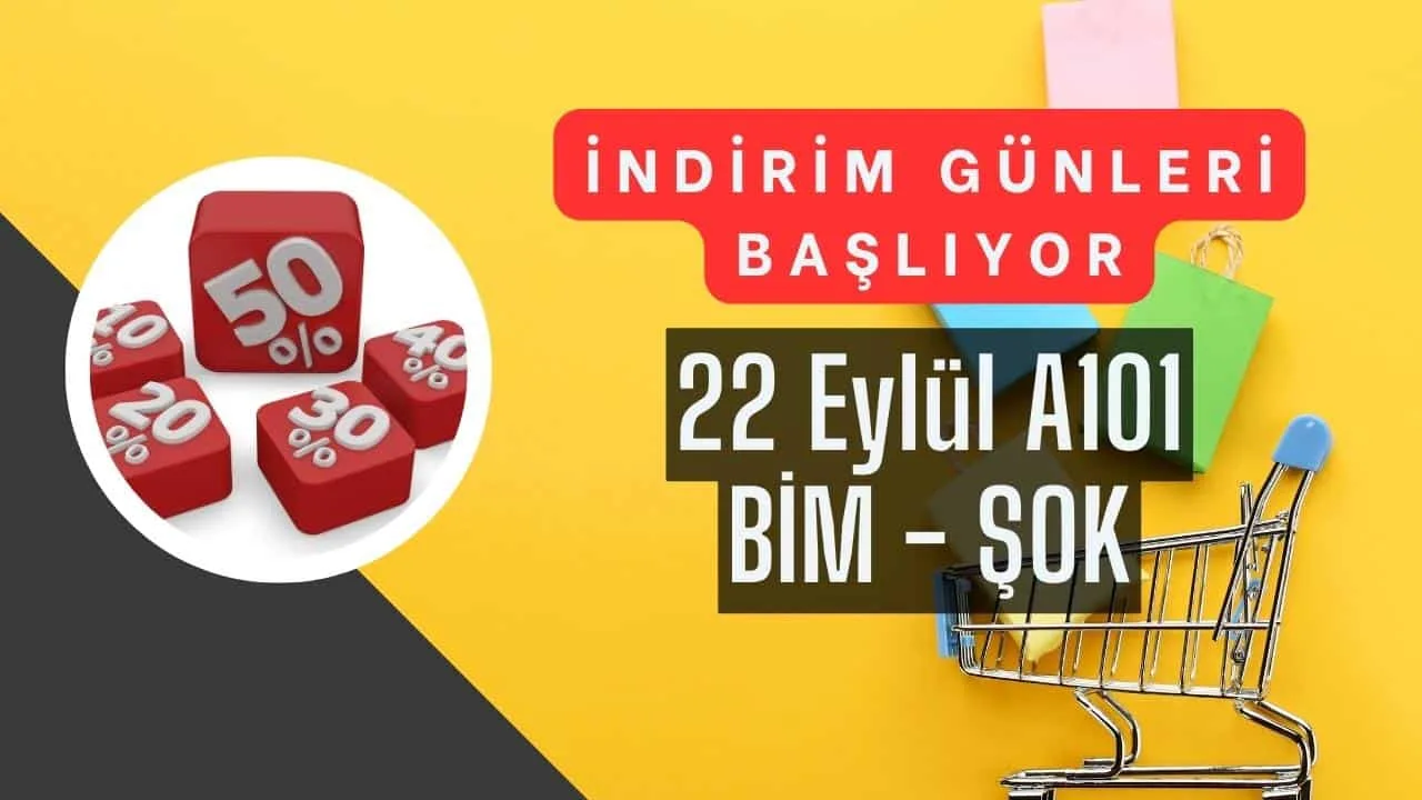 İndirim Günleri Başlıyor! 22 Eylül A101, BİM ve ŞOK Aktüel Ürünler Listesinde Ne Var